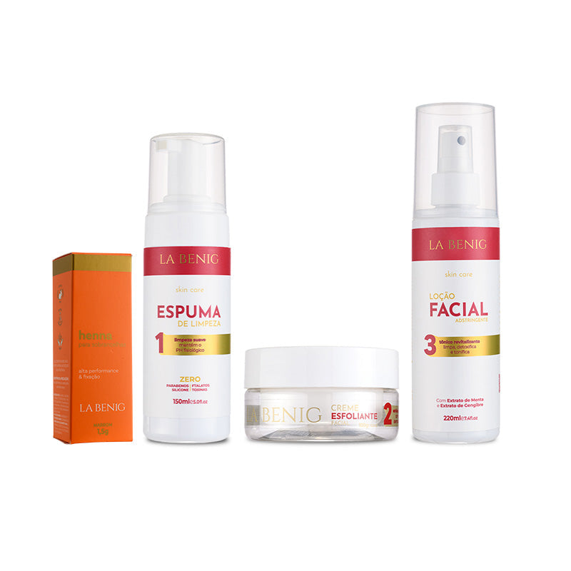 La Benig Combo – 1.5g Henna + Skin Care Kit